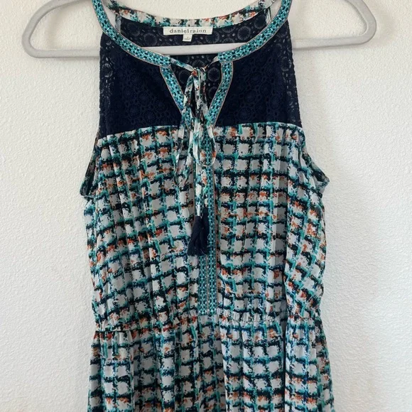 Daniel Rainn DR2 Maxi Dress Navy Geometric LOT OF 2 Size S Small - Picture 15 of 16